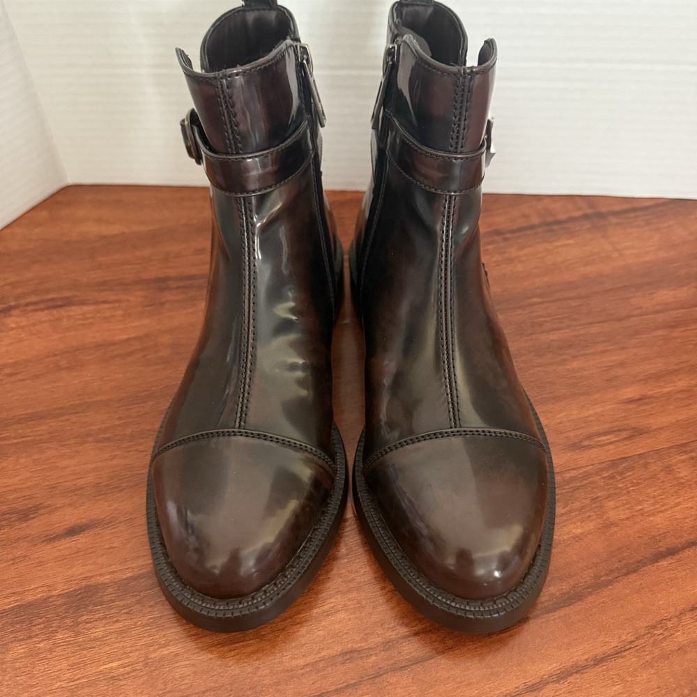 Sam Edelman NOLYNN BUCKLE BOOTIE In Chestnut Size 5.5 $170 New Without Box - Picture 5 of 13